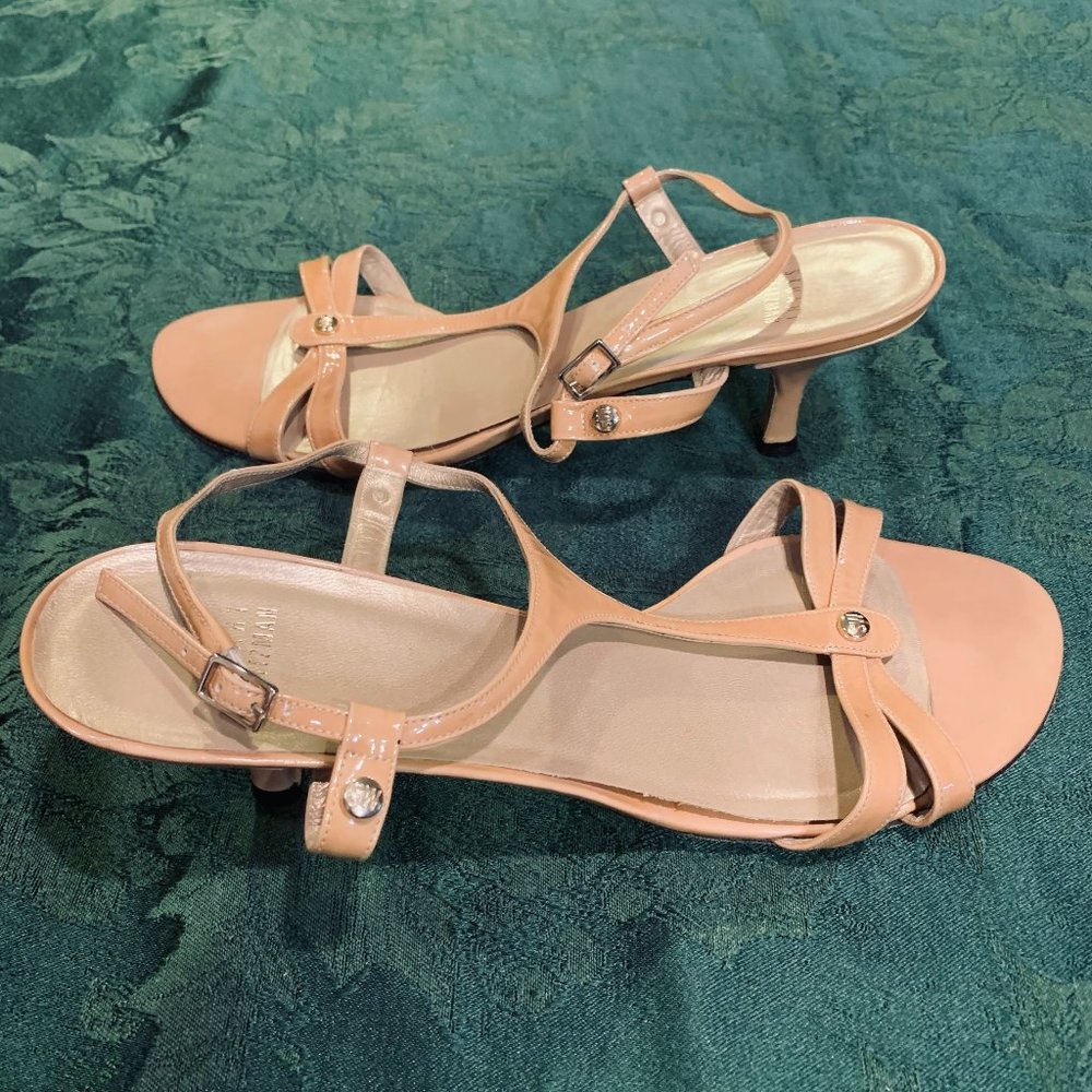 Stuart Weitzman Kitten Heel Sandals Size 11B